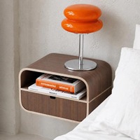 Commande en gros – Table de chevet murale en chêne, style minimaliste scandinave, pour chambre à coucher