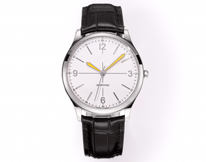 Men Automatic Mechanical Watch with Leather Strap 316L Stainless Steel Case Sapphire Crystal Luminous Business Casual Wristwatch - Product Image 1