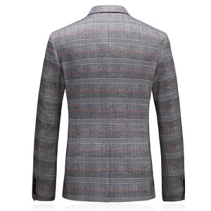 Trajes de Hombre de 3 Piezas, Traje a Cuadros con <span class=keywords><strong>Chaqueta</strong></span> de un Botón, <span class=keywords><strong>Vestido</strong></span> Formal para <span class=keywords><strong>Fiesta</strong></span>, Baile de Graduación, Trajes Casuales de Esmoquin - Product Image 5