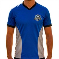 Maillot de football en tissu doux, dernier design, 100% polyester, maillot de football pour équipe, maillot de football