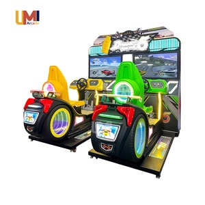 Đồng tiền hoạt động 2 người chơi đua xe trò chơi <span class=keywords><strong>Arcade</strong></span> máy xe mô phỏng Sim đua buồng lái máy <span class=keywords><strong>Arcade</strong></span> lái xe trò chơi video kim loại - Product Image 2