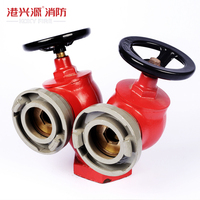 Hydrant d'incendie intérieur en fonte ductile rouge vertical pour équipement d'extincteur