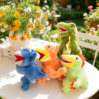 Bracelet claquant dinosaure mignon en peluche, jouet en peluche doux, bracelet à pression pour enfants, idéal pour les cadeaux et les fêtes