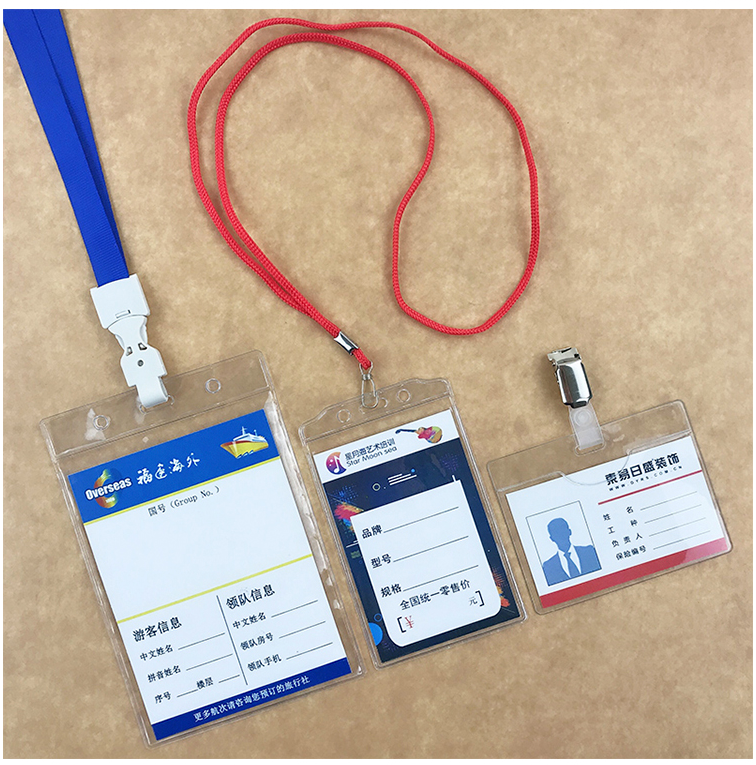 Пластиковый водонепроницаемый ПВХ мягкий удостоверение личности прозрачный силиконовый чехол для удостоверения личности держатель Бейджа