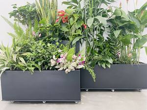 <span class=keywords><strong>Pot</strong></span> de fleurs en aluminium pour la décoration extérieure de la maison, jardin, assemblage en métal, grande taille - Product Image 3