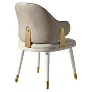 Sedia da Pranzo Moderna <span class=keywords><strong>in</strong></span> <span class=keywords><strong>Legno</strong></span> OEM <span class=keywords><strong>con</strong></span> Rivestimento <span class=keywords><strong>in</strong></span> Pelle, Design Ergonomico, Durevole ed Ecologica per Casa, Hotel, Ufficio, Villa - Product Image 2