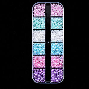 Internet Red Explosions 12 Boxed Nail Art Jewelry <span class=keywords><strong>Macaron</strong></span> Color 3D Kawaii Handmade Small Bead Decorations for Nails Fresh - Product Image 3