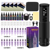 Stylo de tatouage rotatif sans fil Yilong, rechargeable, en alliage d'aluminium, kit de maquillage permanent pour le corps, les sourcils et les lèvres