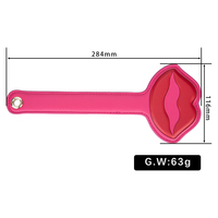 BLQ BDSM Sex Spanking PU Leather Punishment Paddle Beat Submissive Fetish Rose 100% Waterproof 63g CE ROHS Certified No Side