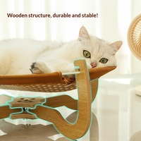 Lit hamac mural pour chat PAIPET, mobilier mural en bois pour chat, lit suspendu surélevé pour chat, étagère intérieure pour animaux de compagnie, OEM, vente en gros personnalisée