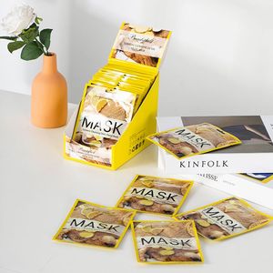 Organic Skin Care Turmeric Facial Sheet Mask Cosmetics OEM Private Label Beauty Anti Aging Anti Wrinkle Face Mask - Product Image 6