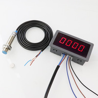 Tachometer Speedometer Digital LED dengan Input Sinyal Pulsa dan Saklar Proximity dengan Fungsi Alarm