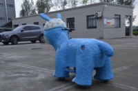 Trottinette dinosaure électrique animatronique personnalisée pour enfants, à monnayeur, pour parc d'attractions