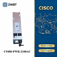 Spare Part Baru C9400-PWR-2100AC= Modul Switch Cisco Catu Daya Redundant 2100W AC Hot-swappable Seri Cisco Catalyst 9400