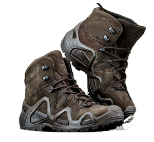 DFLW01 High Quality OD Green Sage Dark Brown Heavy Duty Ankle <b>Hiking</b> Shoes Mountaineer <b>Hiking</b> Tactical <b>Boots</b> Customized - Product Image 5