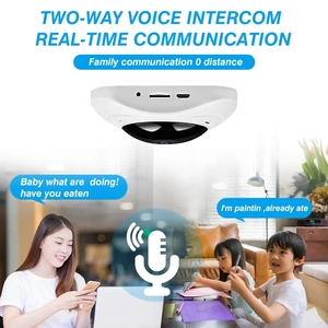 กล้องโดม 8MP <span class=keywords><strong>Yoosee</strong></span>/Eseecloud APP มุมมองพาโนรามา 360 องศา VR CMOS รองรับการ์ด SD มองเห็นในเวลากลางคืนด้วยอินฟราเรด ตรวจจับความเคลื่อนไหว ติดตามอัจฉริยะ - Product Image 4