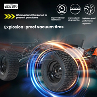 Kart tout-terrain 82-212cc 2/4 temps CVT à essence avec suspension à bras en A et frein à disque pour sites de divertissement
