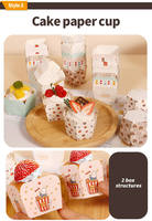 Cupcake Cookie Box Macaron Oeuf Tarte Cuisson Alimentaire Dessert Bonbons Pliable Carton Pâtisserie Kraft Personnalisé Papier Mini Gâteau Boîte
