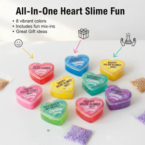 Slime de 30 Colores Sólidos en Forma de Corazón para Niños, Manualidades Educativas, Recuerdos de Fiesta, Regalos de San Valentín, Kit de Slime - Product Image 5
