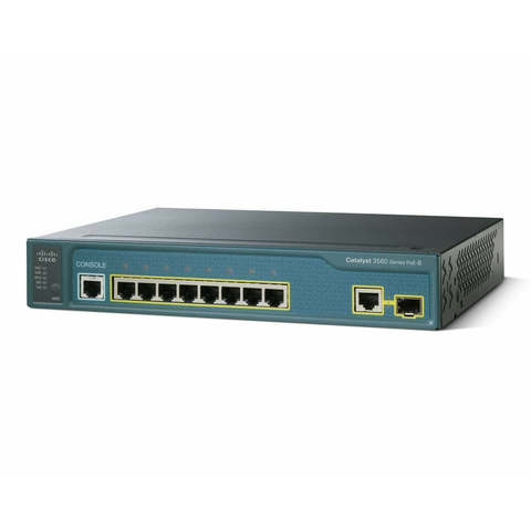 Hot Selling C3560 Series 8 Port 10/100 PoE Ethernet Used Switch WS-C3560-8PC-S