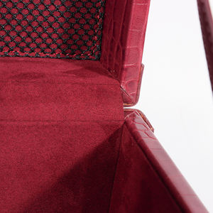 사용자 정의 빈티지 나무 트렁크 박스 미니 PU 가죽 여행 가방 가방 세트 럭셔리 클래식 여성을위한 간단한 스타일 - Product Image 5