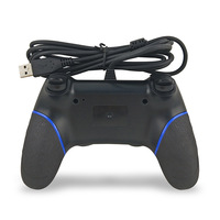 Controlador de Juegos con Cable Recubierto de Goma Premium Modelo P4-3, Gamepad Plug and Play para Juegos de PC