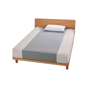 EARTHING Half Bed Sheet Silver Antimicrobial Fabric Conductive Grounding Cotton And Silver Not Includes Pillow Case
