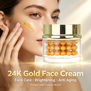 ครีมหน้าทองคำ 24K แบรนด์ส่วนตัว รับผลิตแบบ OEM ODM ครีมแคปซูลคอลลาเจน ปรับผิวกระจ่างใส ต่อต้านริ้วรอย ครีมเจลไข่มุกทองคำ - Product Image 5