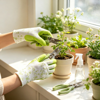 Gants de travail de jardin personnalisés avec logo, épaissis, revêtement en latex imprimé, résistants aux éspèces végétales et à l'usure, pour la plantation en ferme