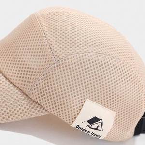 Stylish and Simple Patch MESH Breathable Baseball Cap Summer Outdoor Shopping Sun <b>Hat</b> 5 Panels Sports Cap - Product Image 3