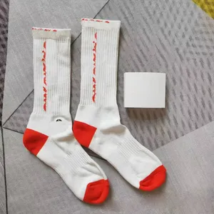 Premium Autumn Winter <b>Warm</b> Mens Designer <b>Socks</b> <b>Womens</b> White Long Personalized Embroidery Sports Brand Wholesale - Product Image 2