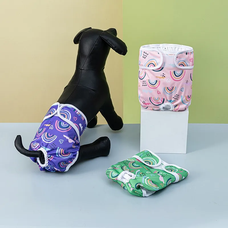 최신 디자인 뜨거운 판매 편리하고 위생적인 애완 동물 생리 바지 개 기저귀