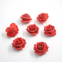 Têtes de fleurs en mousse de 4,5 cm, roses décoratives, fleurs artificielles pour la décoration