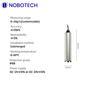 Sensor de concentración de lodo NOBOTECH, Sensor de turbidez óptico de, medición inteligente de sólidos suspendidos totales - Product Image 3