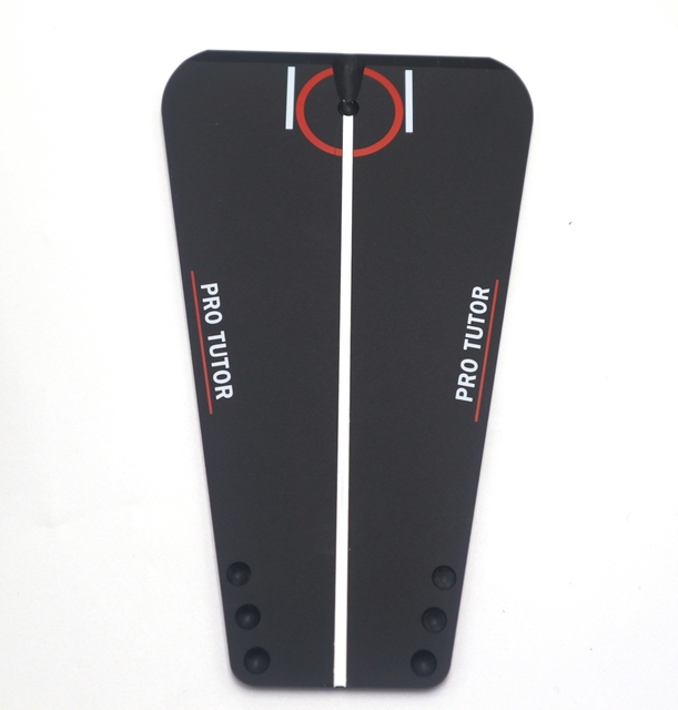 Hot Sale Practice Putting Alignment Aid Golf Putting Mirror Sets Putting Tutor Black, Standard