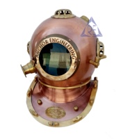 Casque de plongée Mark IV ancien personnalisé fait à la main en métal poli modèle de plongée sous-marine élégant UV nautique pour la maison