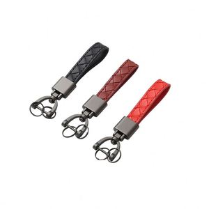 Embossed Printing Design <b>Leather</b> <b>Key</b> <b>Chain</b> Custom Car Dealership Promotion Gift Laser Engraving Logo <b>Leather</b> Metal Keychain - Product Image 4