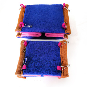 <span class=keywords><strong>Hamac</strong></span> Parrot Sunbeam-Nid d'oiseau confortable avec design <span class=keywords><strong>triangulaire</strong></span> épaissi isolé, tente à cylindre tunnel de nid chaud et en coton - Product Image 3