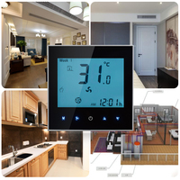 Thermostat intelligent WiFi programmable Beca BAC-1000 avec écran tactile Modbus pour la régulation de la température ambiante