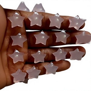 Cabujón de Cuarzo Rosa Natural en Forma de Estrella, Gema Rosa para la Fabricación de Joyas al por Mayor - Product Image 1