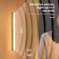 Lampe de nuit intelligente à détecteur de mouvement de 50 cm, matériau ABS, lumières LED 5V pour armoire, design minimaliste moderne, éclairage pour escalier, couloir, chambre