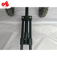 Léger extérieur pliant Portable en aluminium avec table pique-nique Camping pliant wagon chariot wagon avec panneau de table rouleau d'oeufs
