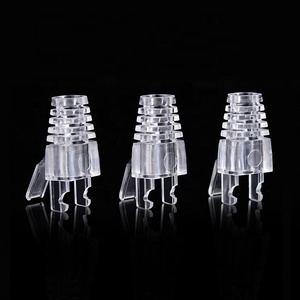Stivale trasparente con artiglio RJ45 per <span class=keywords><strong>Cat.5e</strong></span> o Cat6 Utp o Stp con tappo di protezione per cordoncino - Product Image 3