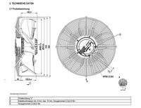 Ventilateur axial industriel haute efficacité Ebm-S3G500-BE33-01 EC 500 mm pour la climatisation et la ventilation, pièce de rechange OEM