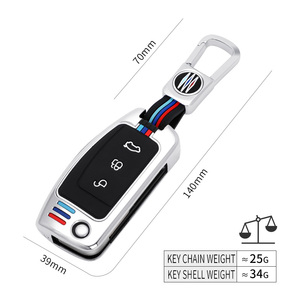 Custodia <span class=keywords><strong>per</strong></span> Chiavi Auto in Lega di Zinco e Gel di Silice <span class=keywords><strong>per</strong></span> <span class=keywords><strong>Ford</strong></span> Fox Dionysia EcoSport, Portachiavi Pieghevole, <span class=keywords><strong>Accessori</strong></span> <span class=keywords><strong>per</strong></span> Borse - Product Image 4