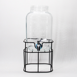 4L 5L 8L Mason Pot Distributeur De Boissons Bocal Thé Glacé Limonade <span class=keywords><strong>Sangria</strong></span> Distributeur de Verre - Product Image 6