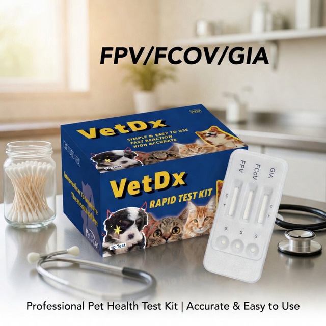 Canino Double Distemper Parvovirus Rapid Test Kit CDV CPV Ag Test Kit for Pet Dogs
