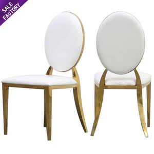 Hot Sale Decoration Furniture Stainless Steel White <b>Chair</b> Wedding Dinner Gold Modern Hotel <b>Chairs</b> Banquet Event - Product Image 1