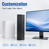 Desktop Lengkap Berorientasi Nilai Zhaoxin KX U6780A 8 Core 2.7GHz 16GB RAM 512GB NVME SSD Grafis Terintegrasi Kabinet Kompak 8L