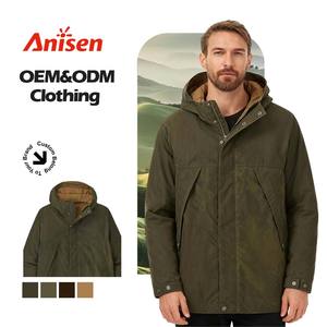 Blouson de travail vintage japonais à capuche, en toile cirée 100% coton, <span class=keywords><strong>bleu</strong></span> <span class=keywords><strong>marine</strong></span>, pour l'automne et le champ pétrolier - Product Image 1